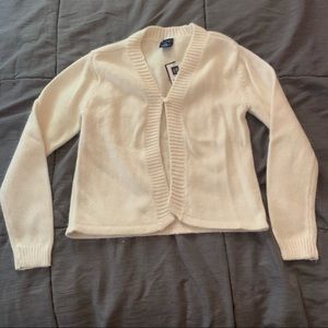 Gap Kids White Cardigan Sz 7/8 NWT Rabbit Hair
